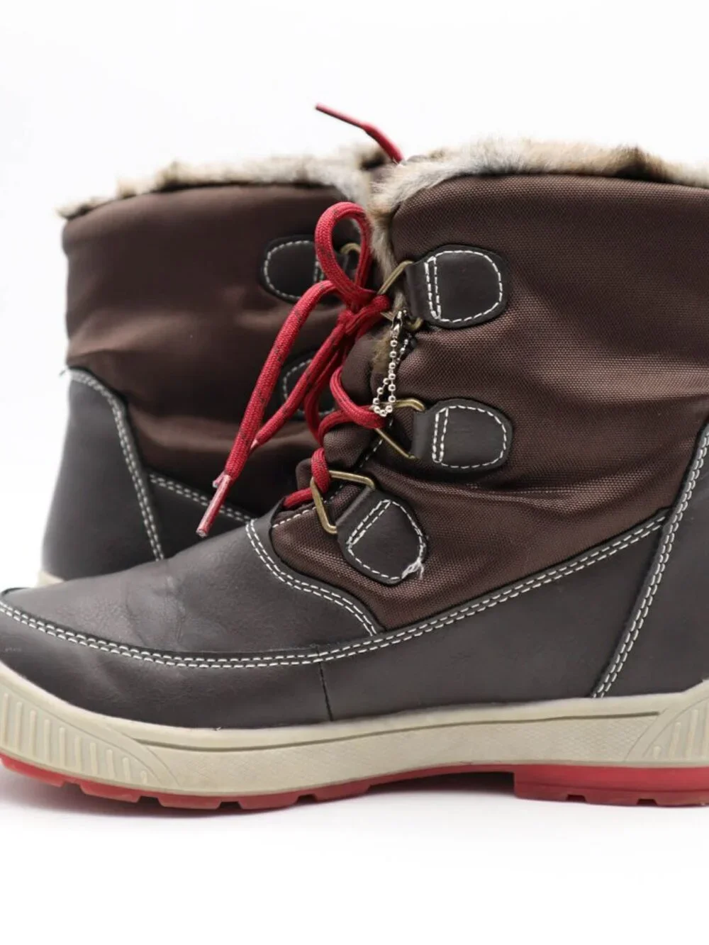Skechers Woodland Winter Snow Boots Women’s Sz 7 Brown Waterproof Faux Fur Lined